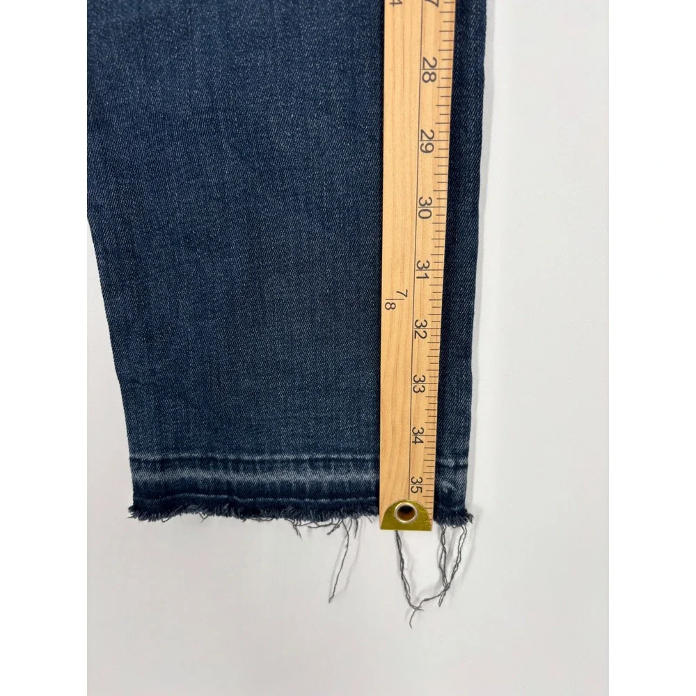 FRAME Jeans Womens 26 Blue Le High Straight Raw Hem Stretch‎ Denim Pants
